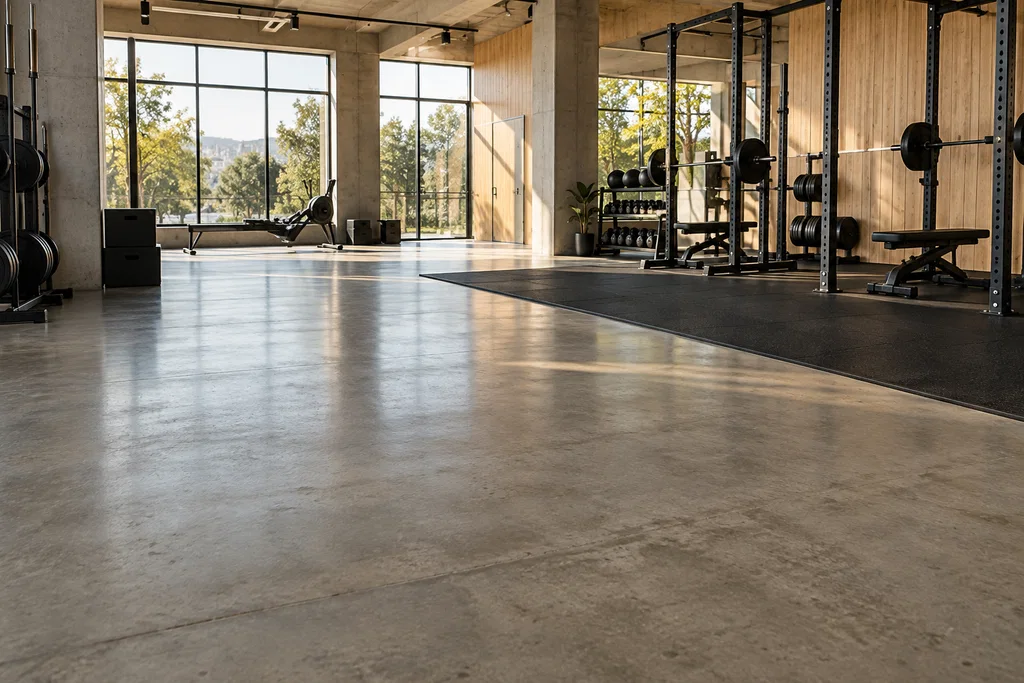 gym concrete floors