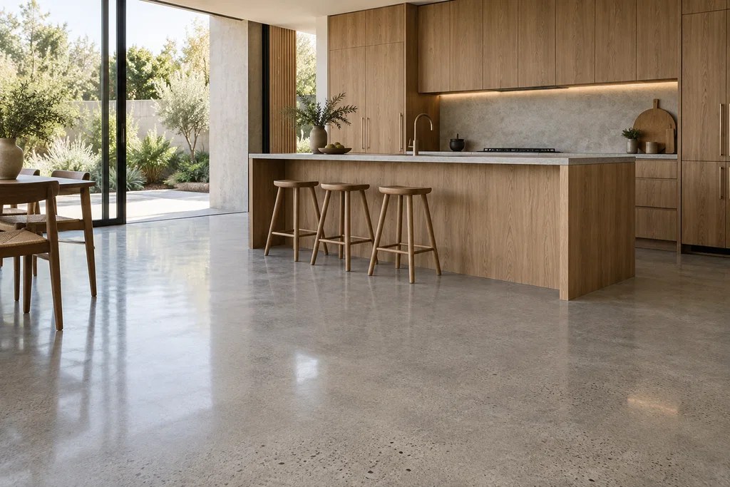 kitchen concrete floors