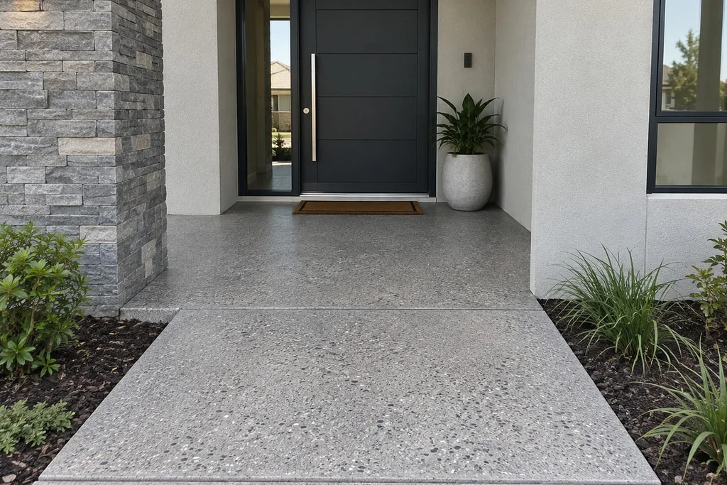 Concrete finish inspiration for paths and walkways