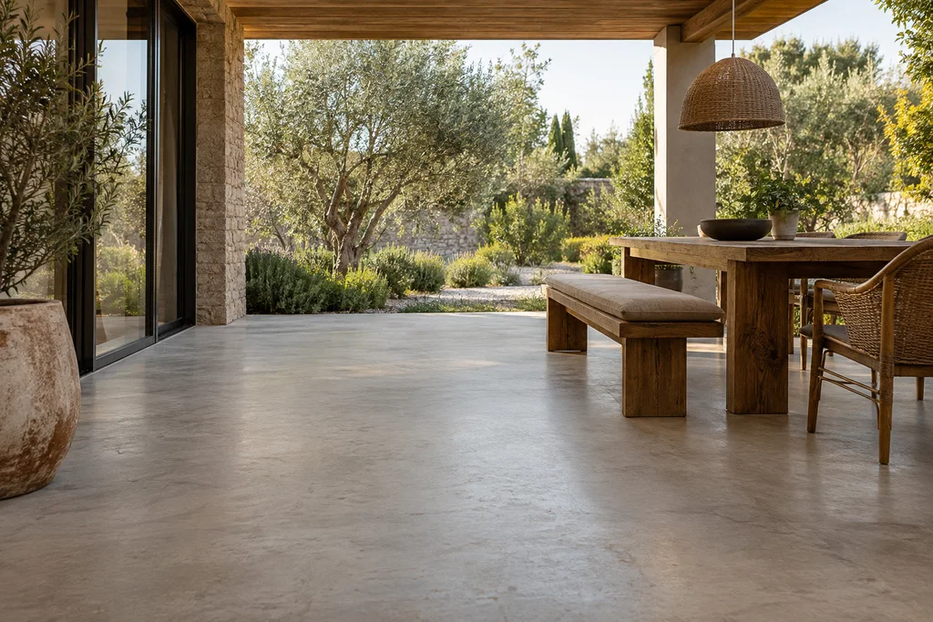 Concrete finish inspiration for garden and landscaping digs