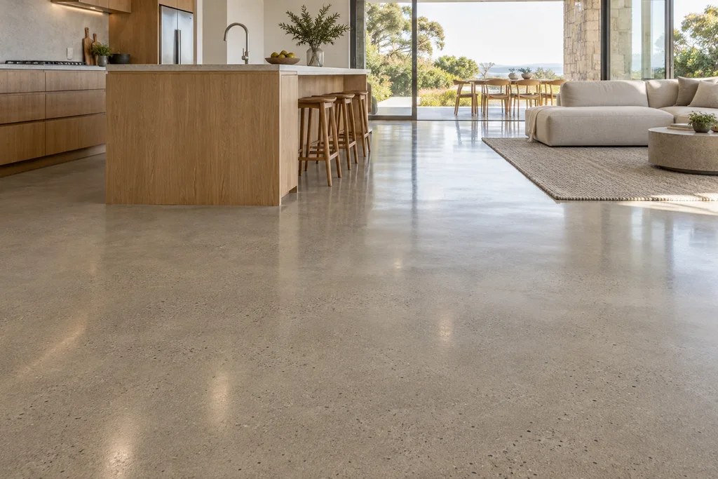 residential polished concrete