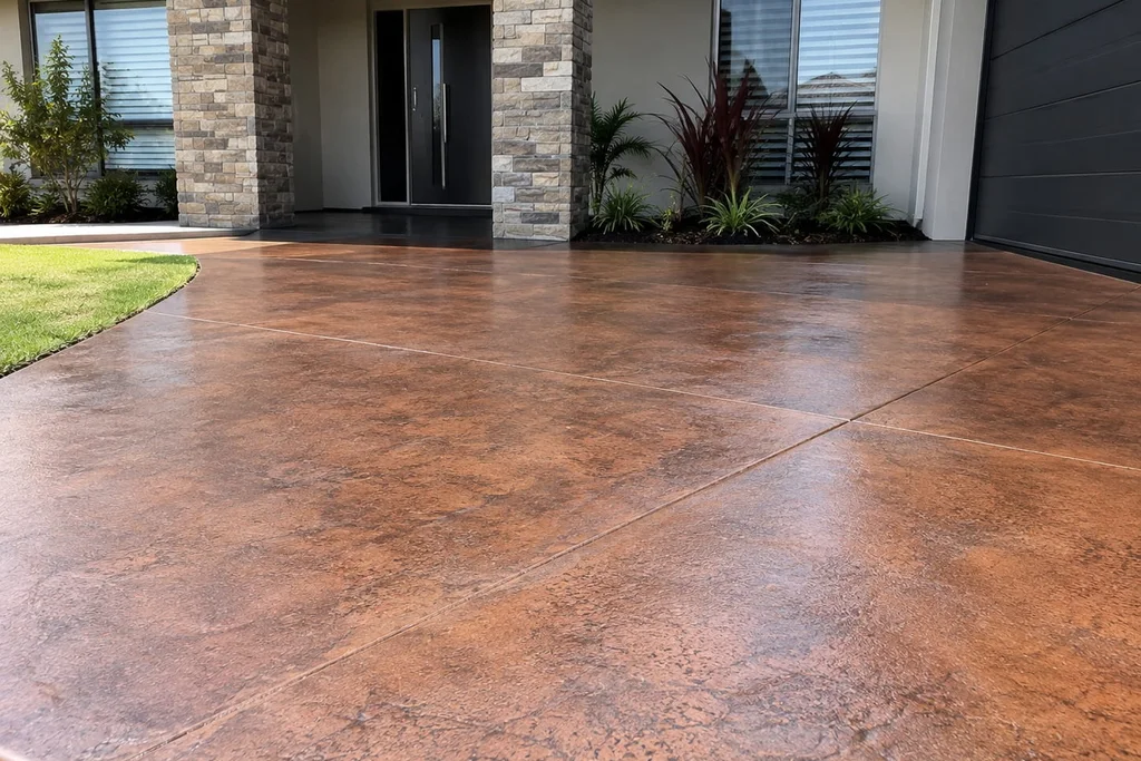 Concrete finish inspiration for decorative and coloured concrete