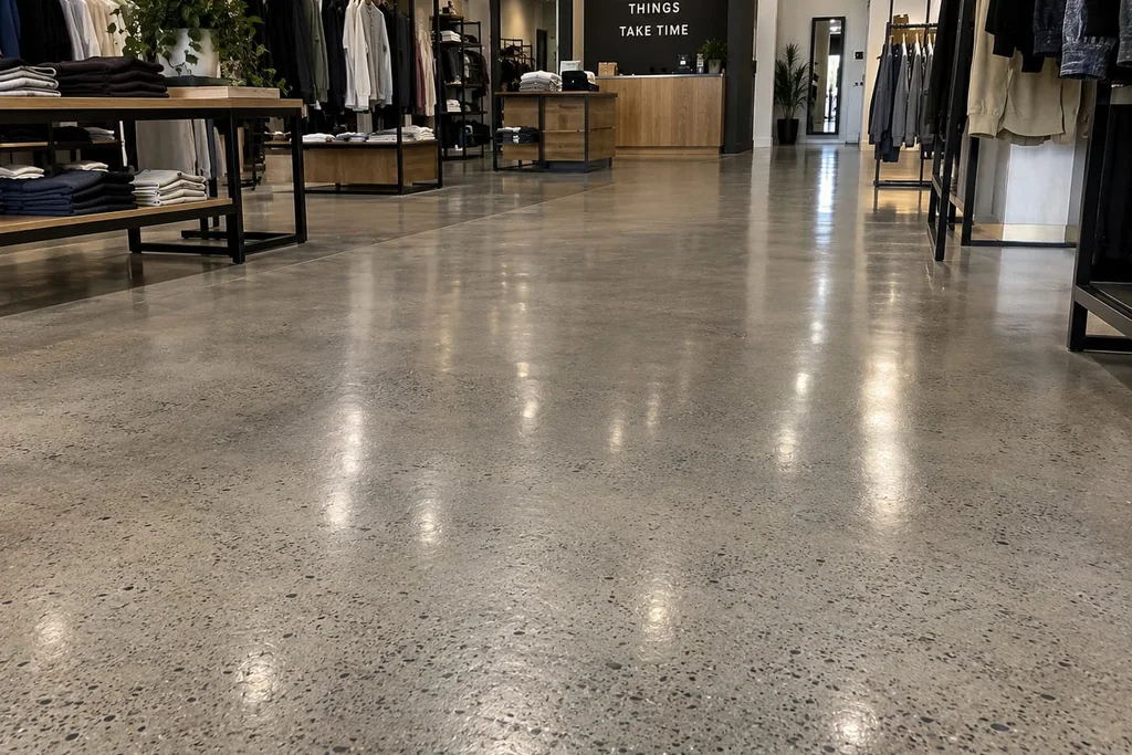 Concrete finish inspiration for commercial and retail floors