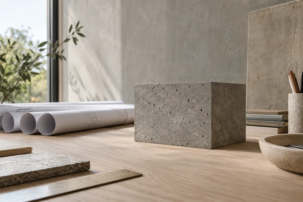 Concrete finish: a clear starting point.